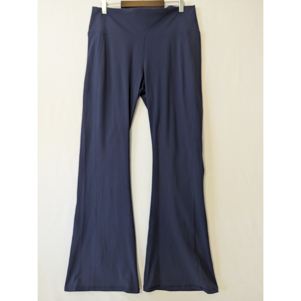 Fabletics Oasis Kick Flare Pants Womens 2X Navy New High-Waisted Yoga Leggings